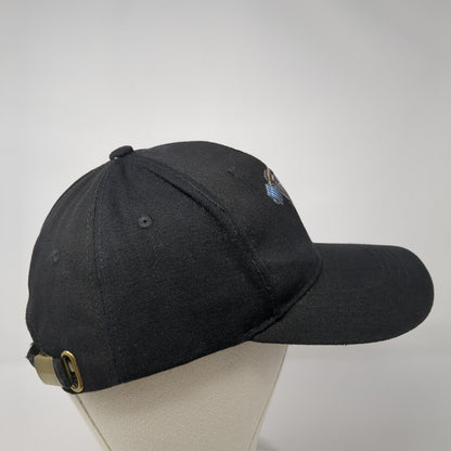 Panda Deadlift Slideback Hat Black One Size Adjustable Vent Holes