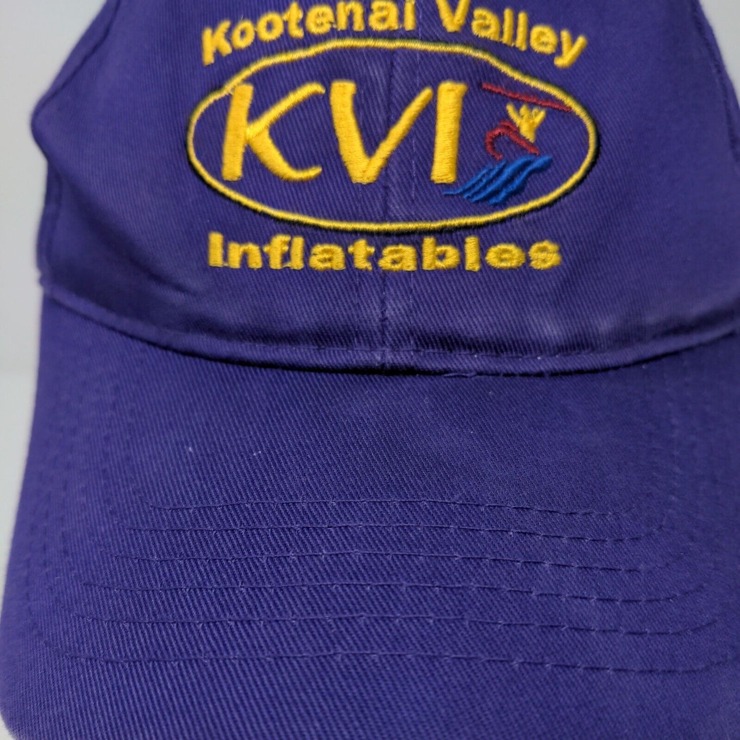 Kootenai Valley Inflatables Strapback Hat Purple Youth Embroidered
