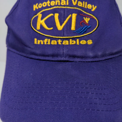 Kootenai Valley Inflatables Strapback Hat Purple Youth Embroidered
