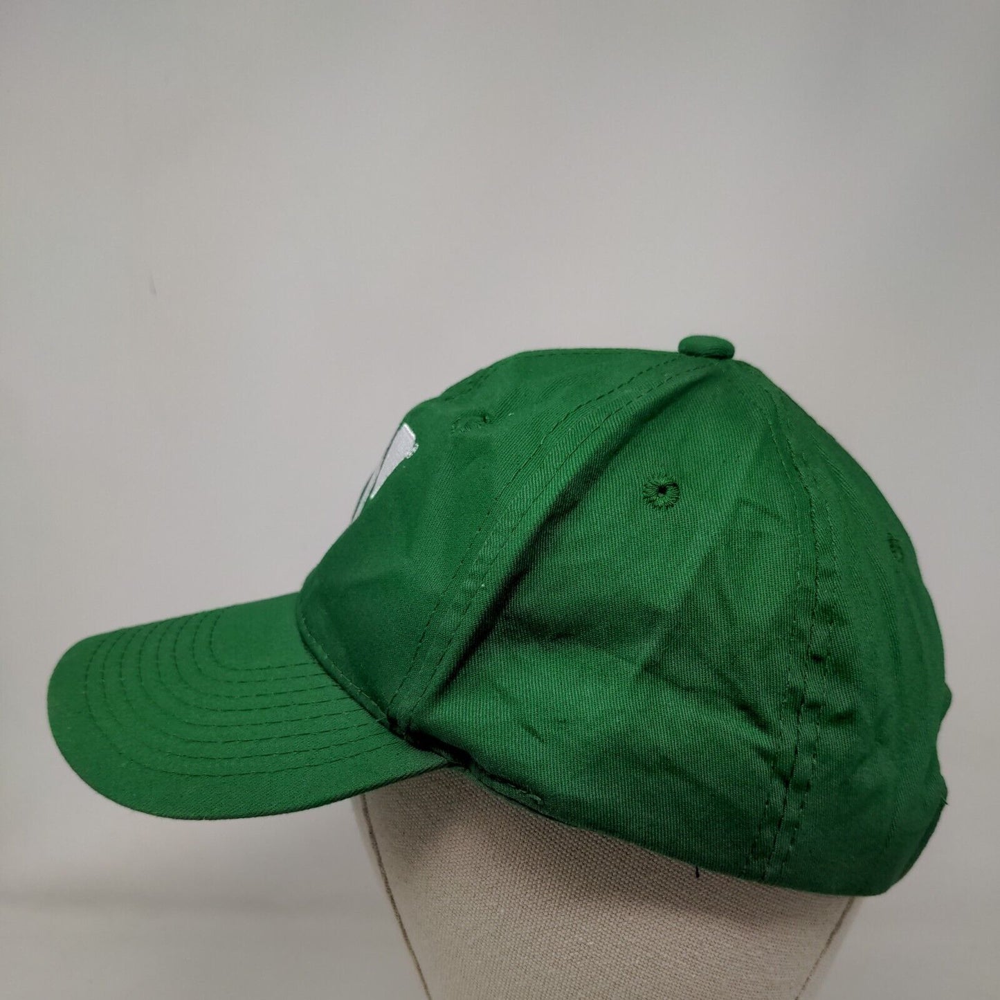 The YMCA Strapback Hat Green OSFM Adjustable Embroidered 6 Panel Outdoor Cap