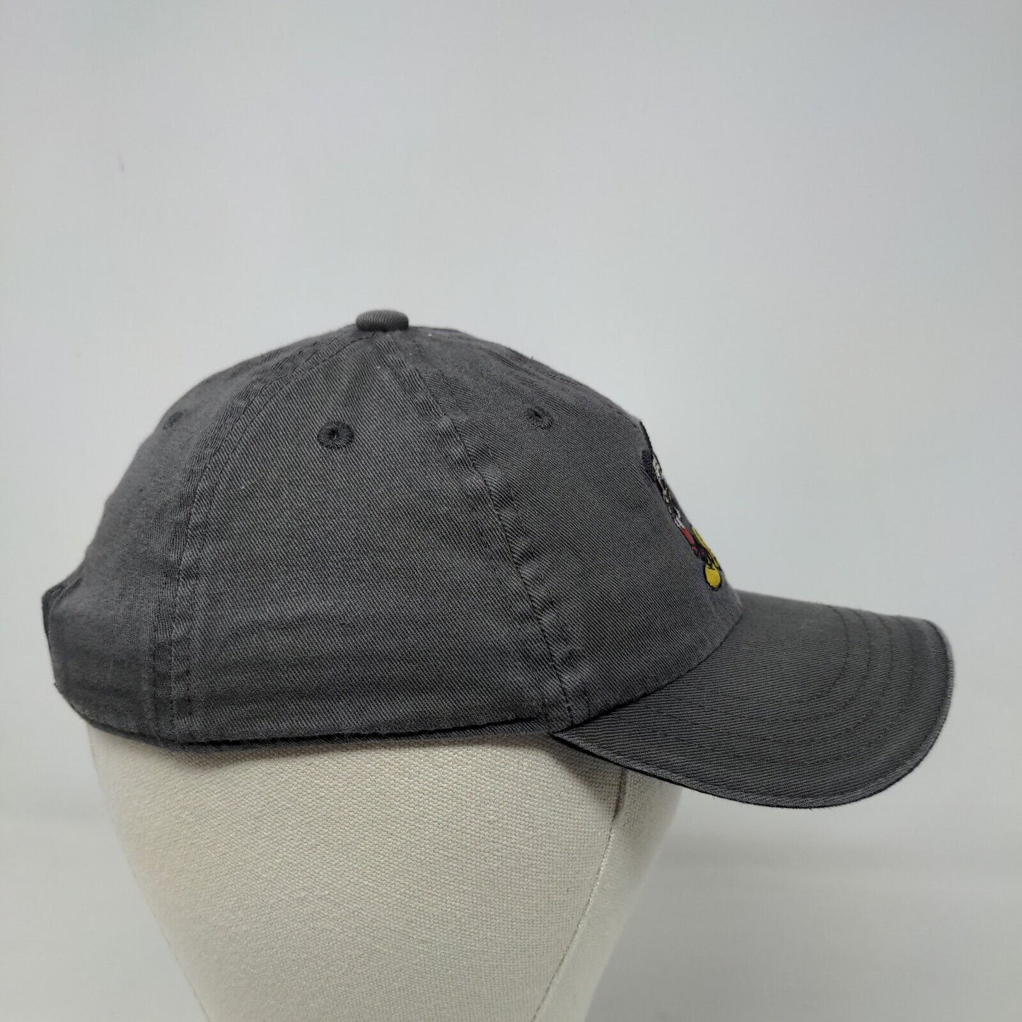Disney Boy's Stretchy Hat Gray Size Small Embroidered Mickey Mouse Logo Cotton