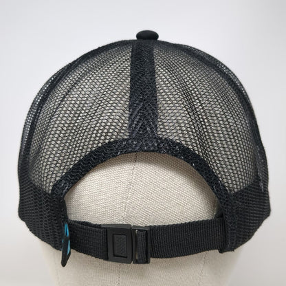 Dutch Bros 5 Panel Black One Size Mesh Back Rope Hat Windmill Logo Slideback