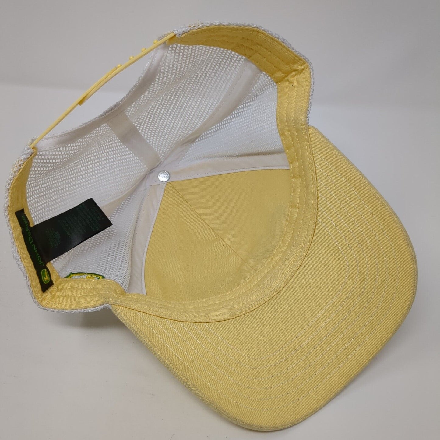 Campbell Tractor Co. Snapback Trucker Hat Yellow One Size Adjustable John Deere