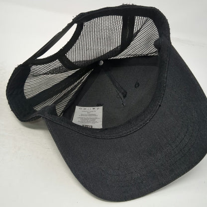 Caterpillar Trucker Hat Gray One Size Mesh Back Snapback Logo Workwear Cap