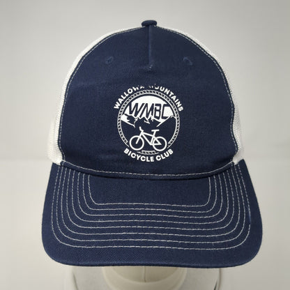 Wallowa Mountains Bicycle Club Snapback Trucker Hat Blue OS Port Authority