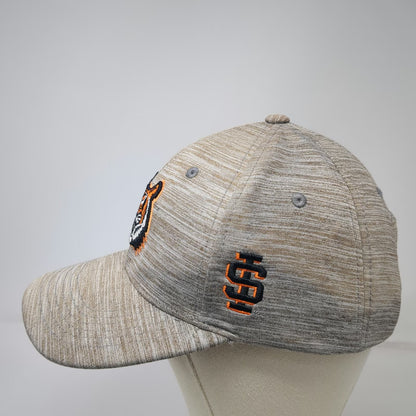 Idaho State Bengals NCAA Captivating Headwear Strapback Gray Orange OSFM Hat