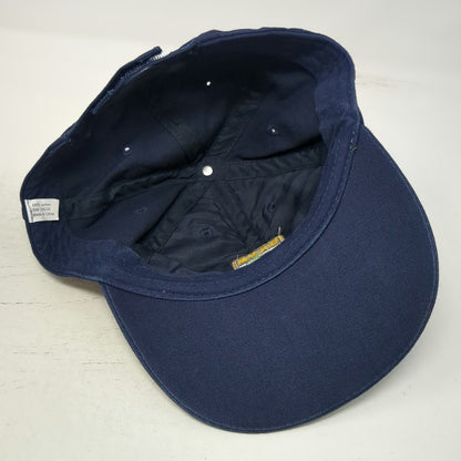 Bassmaster Baseball Cap Blue One Size Embroidered Logo American Flag Fish Hat