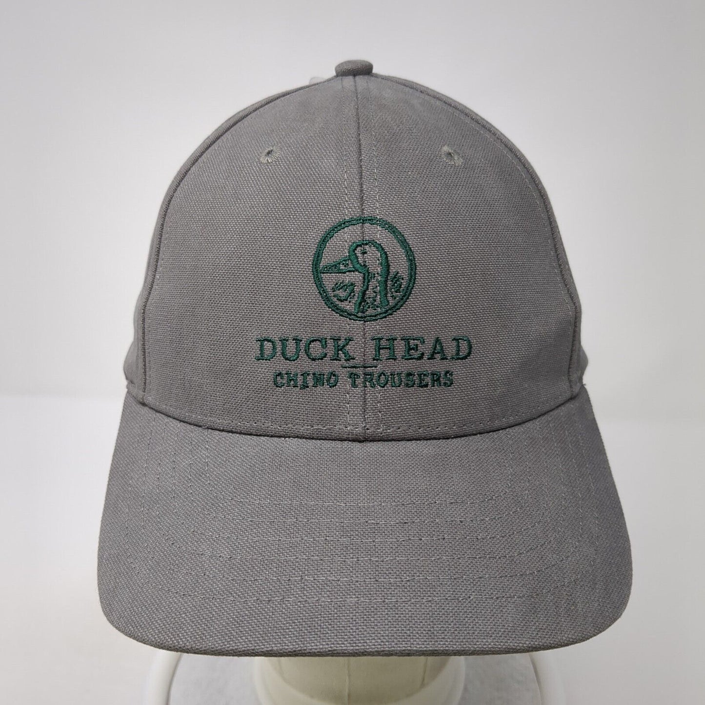 Duck Head Chino Trousers Slideback Hat Gray One Size Adjustable Embroidered