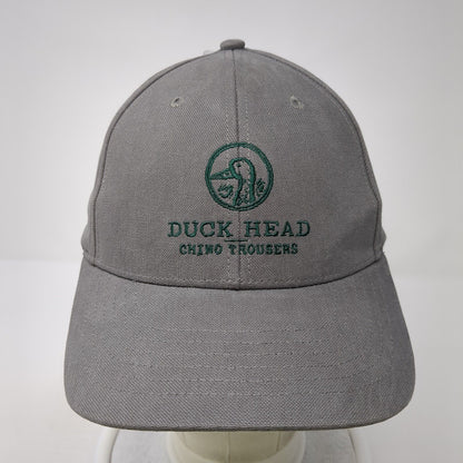 Duck Head Chino Trousers Slideback Hat Gray One Size Adjustable Embroidered