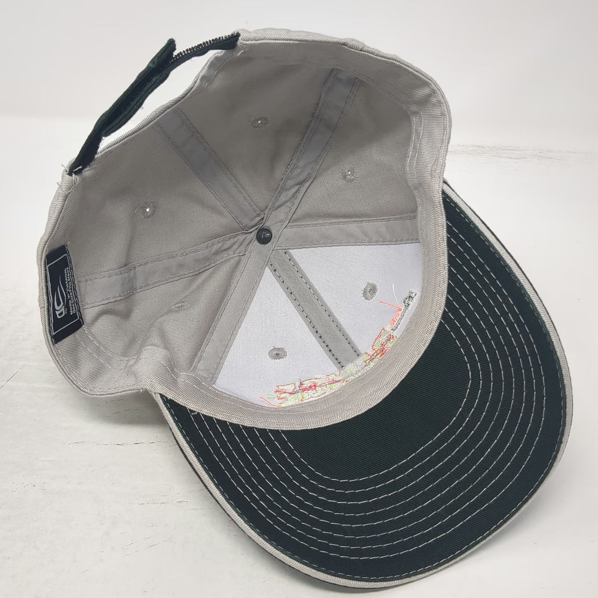 Outdoor Cap Baseball Cap Black Gray One Size Contrast Stitching Strapback Hat