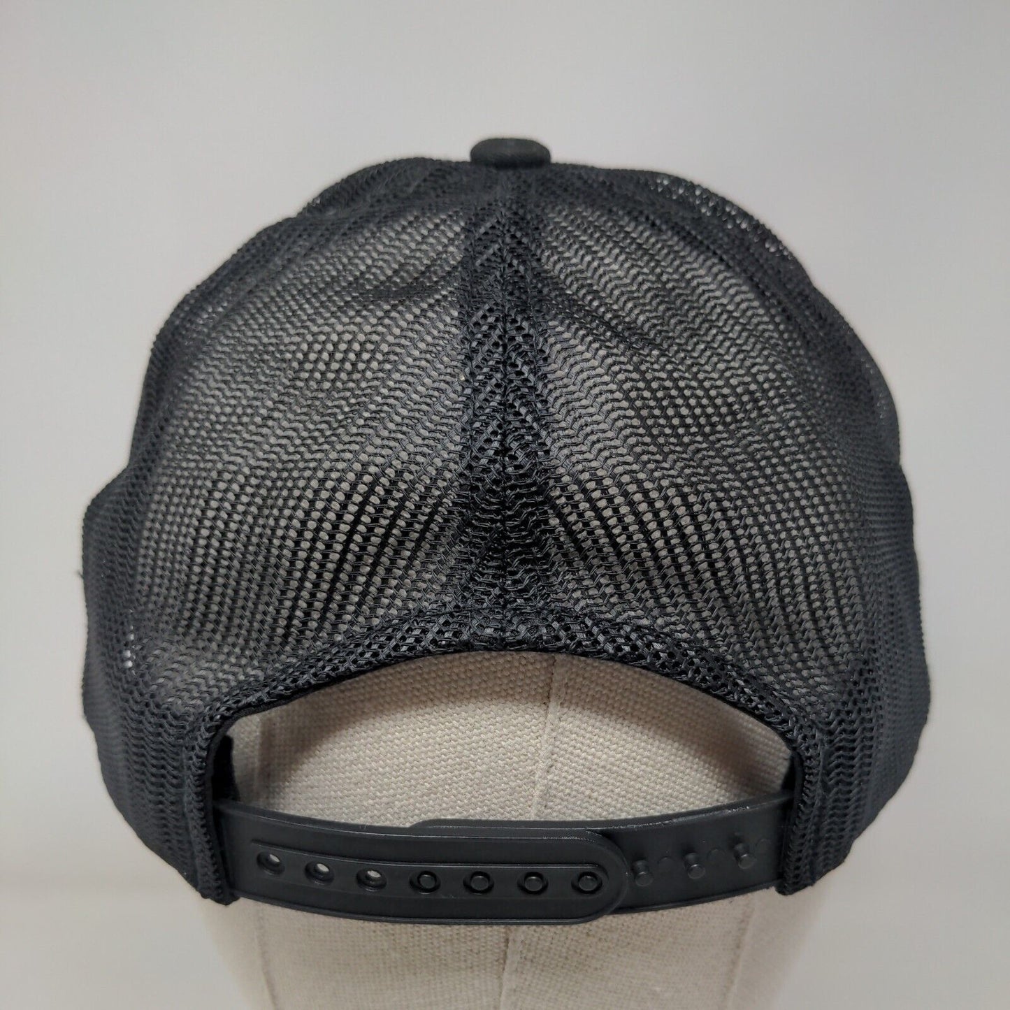 Fox Head Snapback Mesh Back Trucker Hat Black OSFA Embroidered Logo