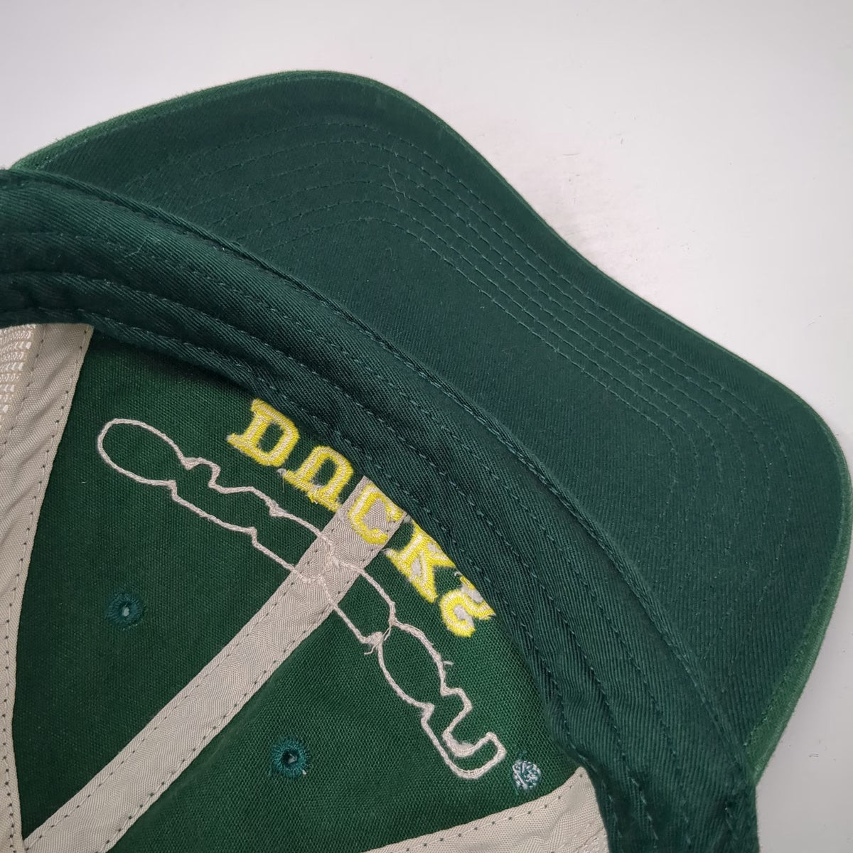 Captivating Headwear Oregon Ducks NCAA Trucker Hat Green One Size Snapback Mesh