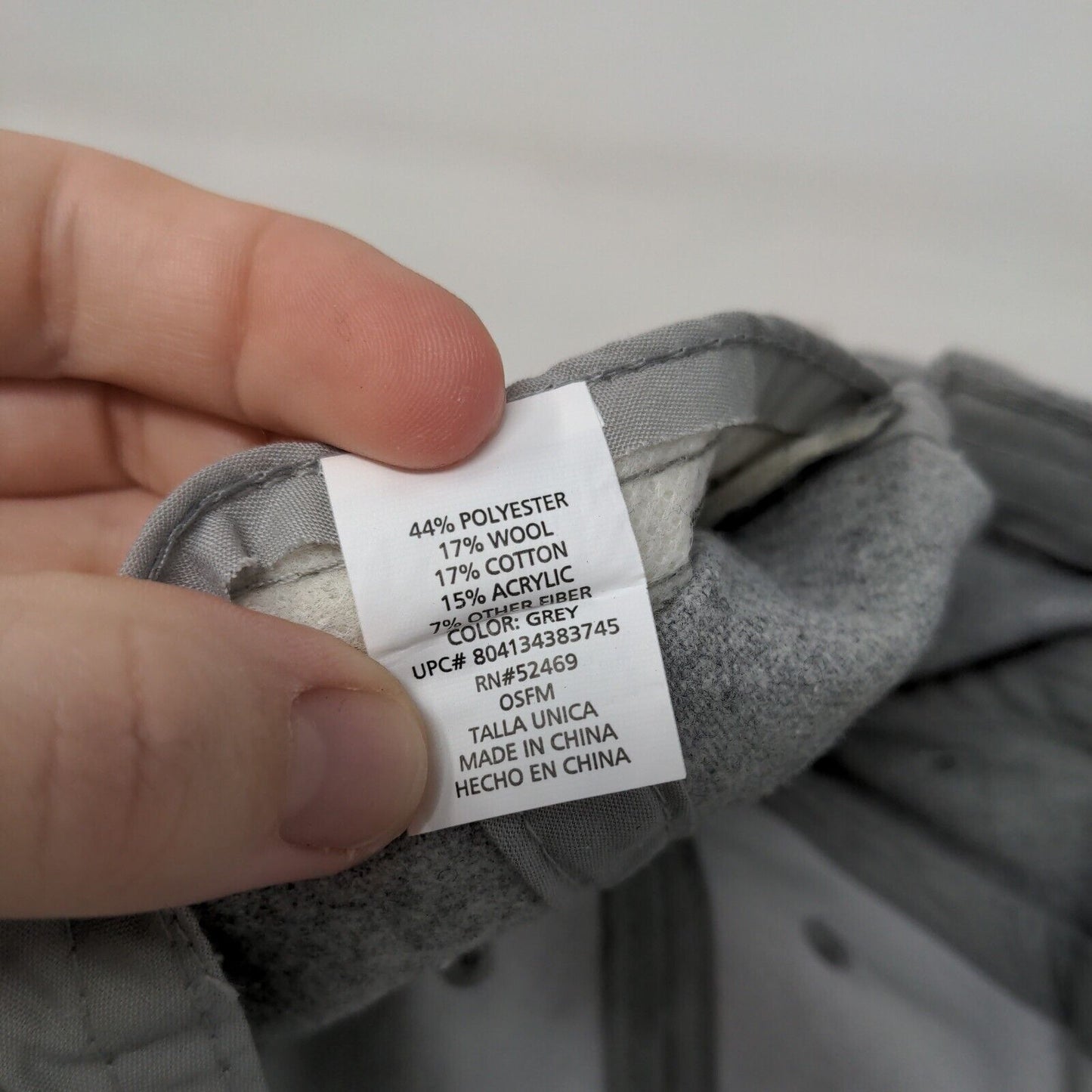 Time And Tru Slideback Hat Gray OSFM Adjustable Vented Hole Blank W/Tags