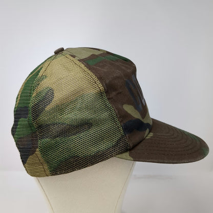 Paramount Trucker Hat Brown Camo COMM Mesh Snapback Made USA Woodland Vintage
