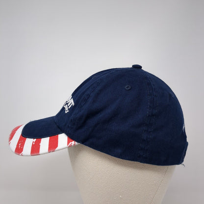 Summit Electric Supply Strapback Baseball Cap Blue One Size Adjustable Patriotic