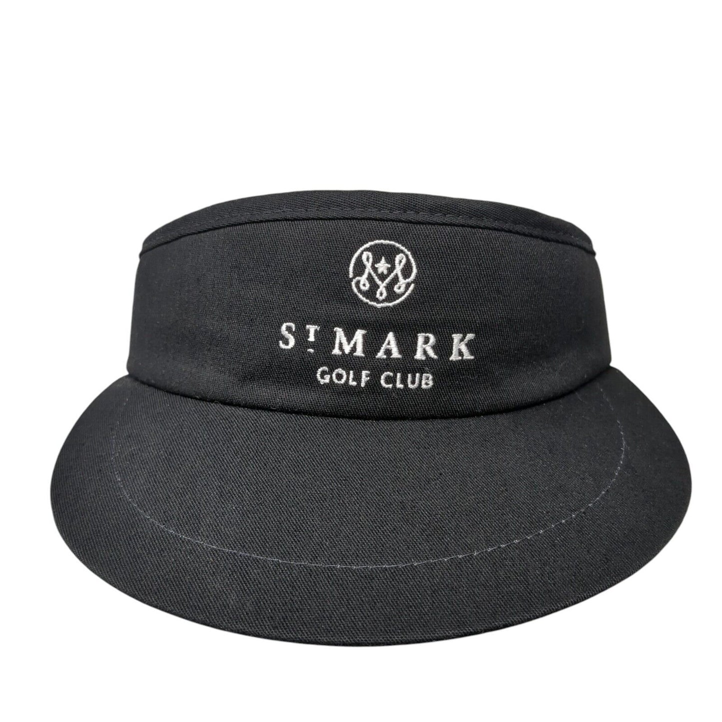 St. Mark Golf Club Slideback Sun Visor Hat Black One Size Adjustable