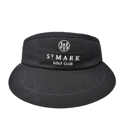 St. Mark Golf Club Slideback Sun Visor Hat Black One Size Adjustable