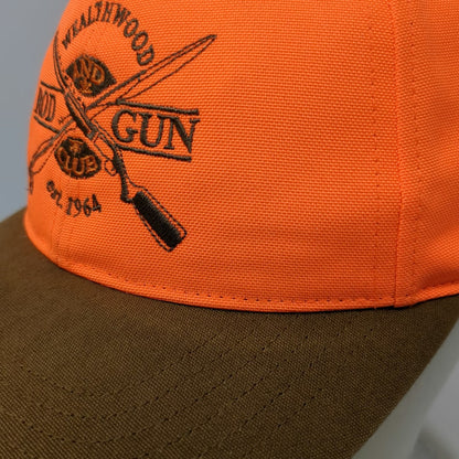 Richardson Baseball Cap Orange Brown OSFM Wealthwood Rod Gun Club Fishing Hat