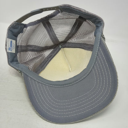 Trucker Gray Hat One Size Idaho Fish Game Vintrage 1988 Corduroy Mesh