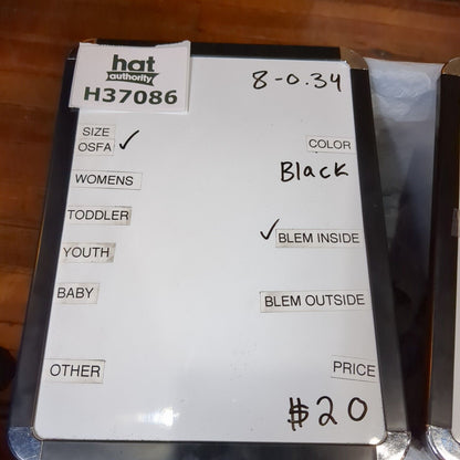 Hockey Shot Snapback Mesh Back Trucker Hat Black One Size Embroidered