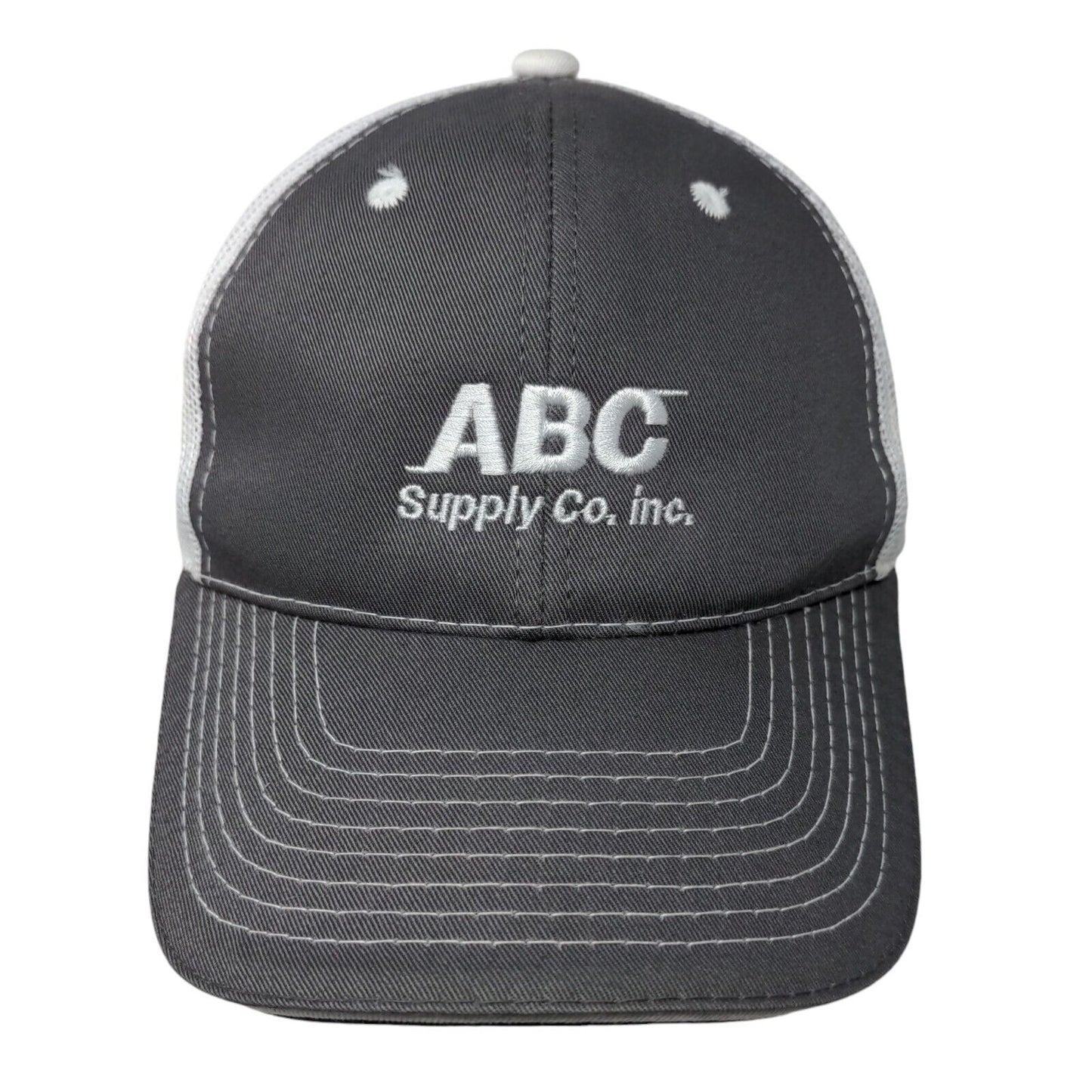 ABC Supply Co. Inc. Strapback Trucker Hat Gray OSFM Outdoor Cap