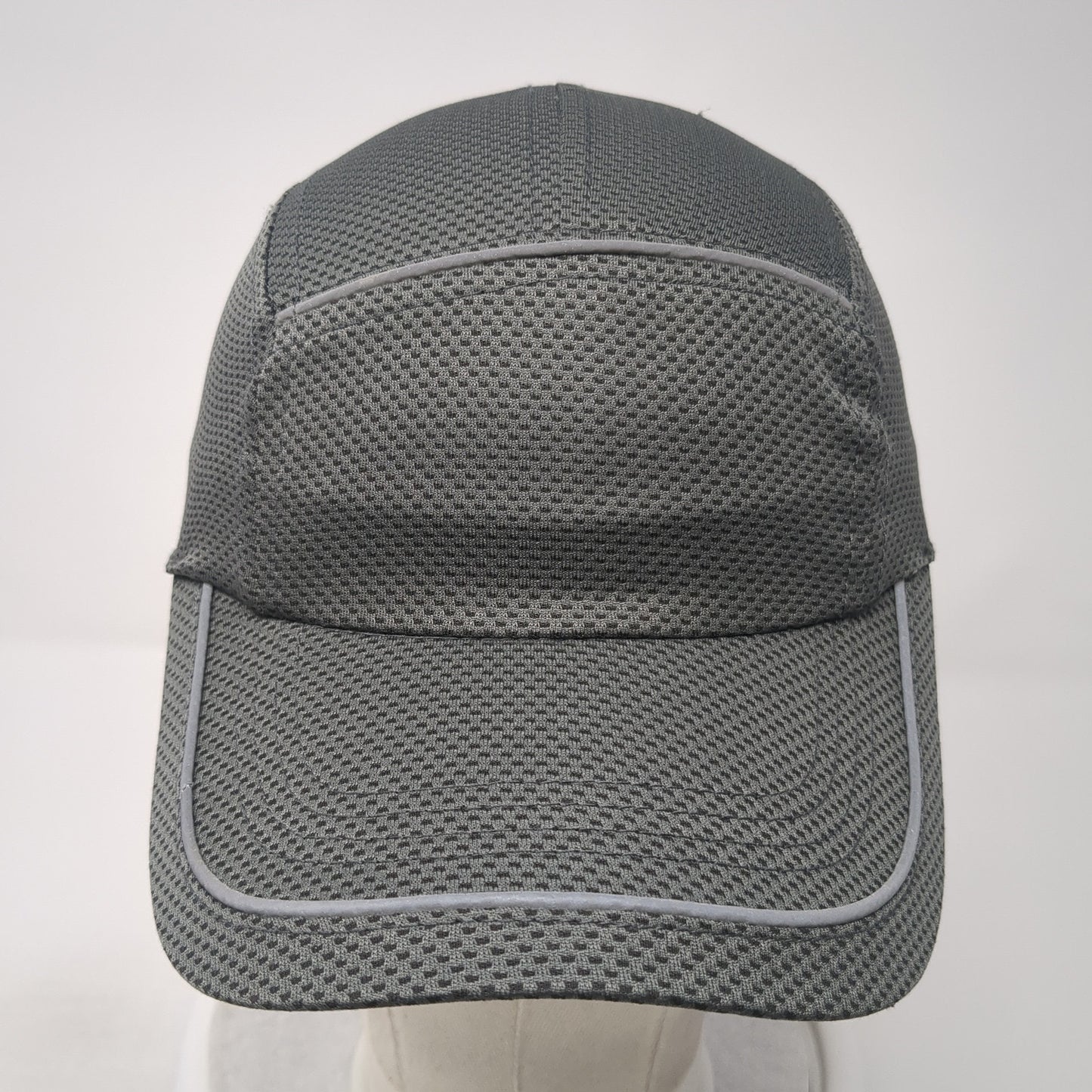 Unbranded Strapback 5 Panel Hat Gray One Size Adjustable Solid Blank