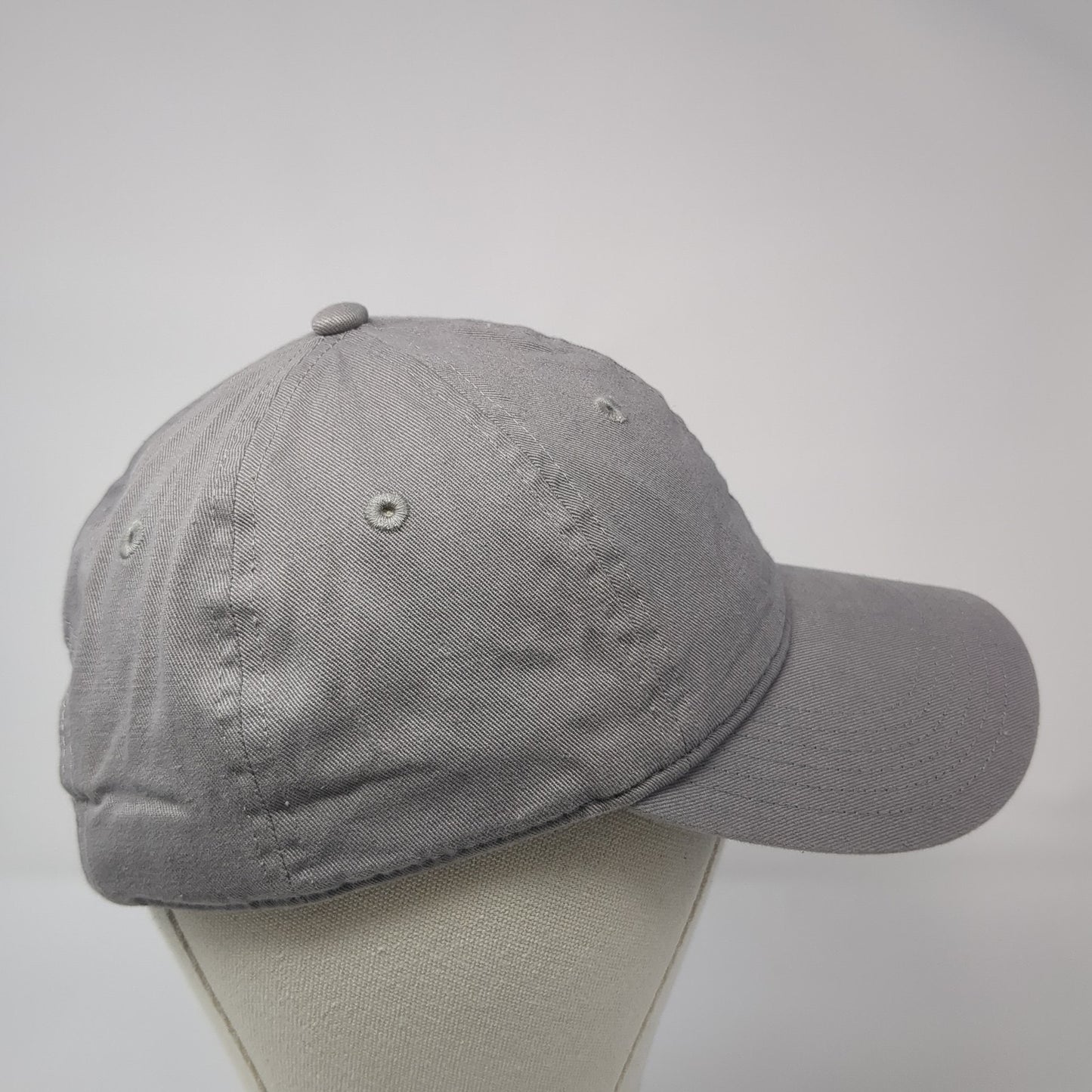 Champion Slideback Hat Gray One Size Solid Adjustable Outdoor 6 Panel