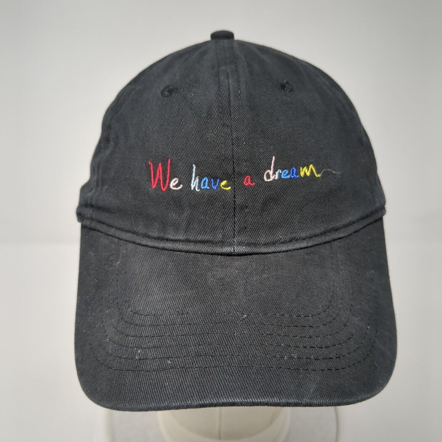 We Have A Dream Slideback Hat Black One Size Adjustable Port & Company
