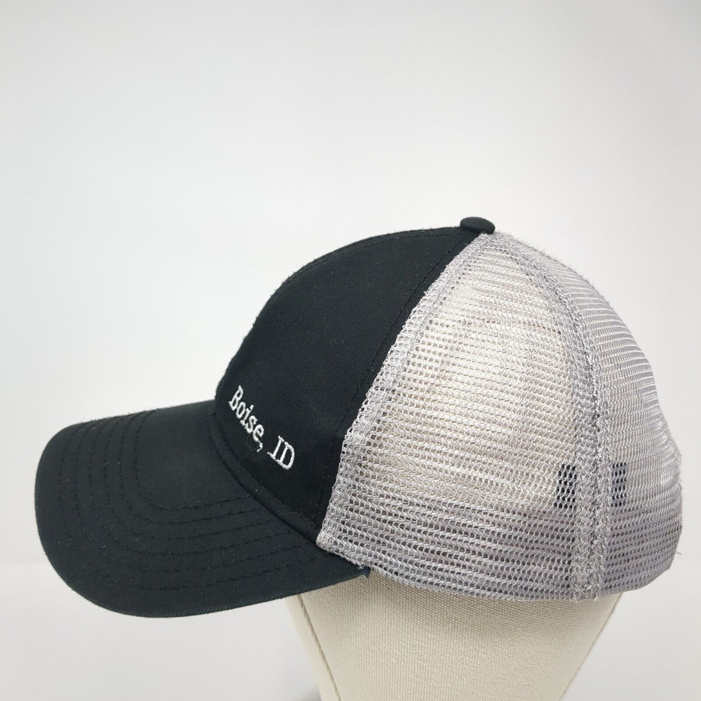 Bicycle Boise ID Snapback Mesh Back Trucker Hat Black One Size Otto