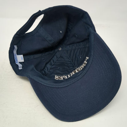 Port & Company Baseball Cap Blue One Size Pinstripes Bocce Bowling Strapback Hat