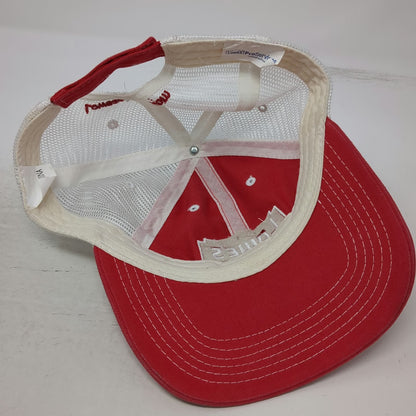 Lowe's ProServices Red One Size Baseball Cap Mesh Back Embroidered Hat Strapback