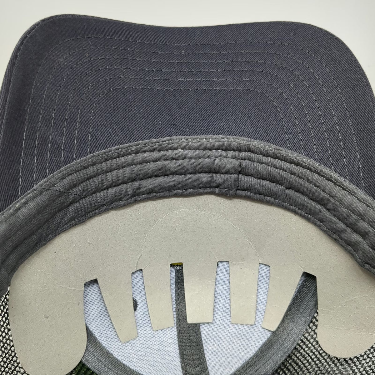 John Deere Snapback Gray One Size Mesh Trucker Hat Embroidered Run Your World