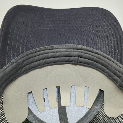 John Deere Snapback Gray One Size Mesh Trucker Hat Embroidered Run Your World