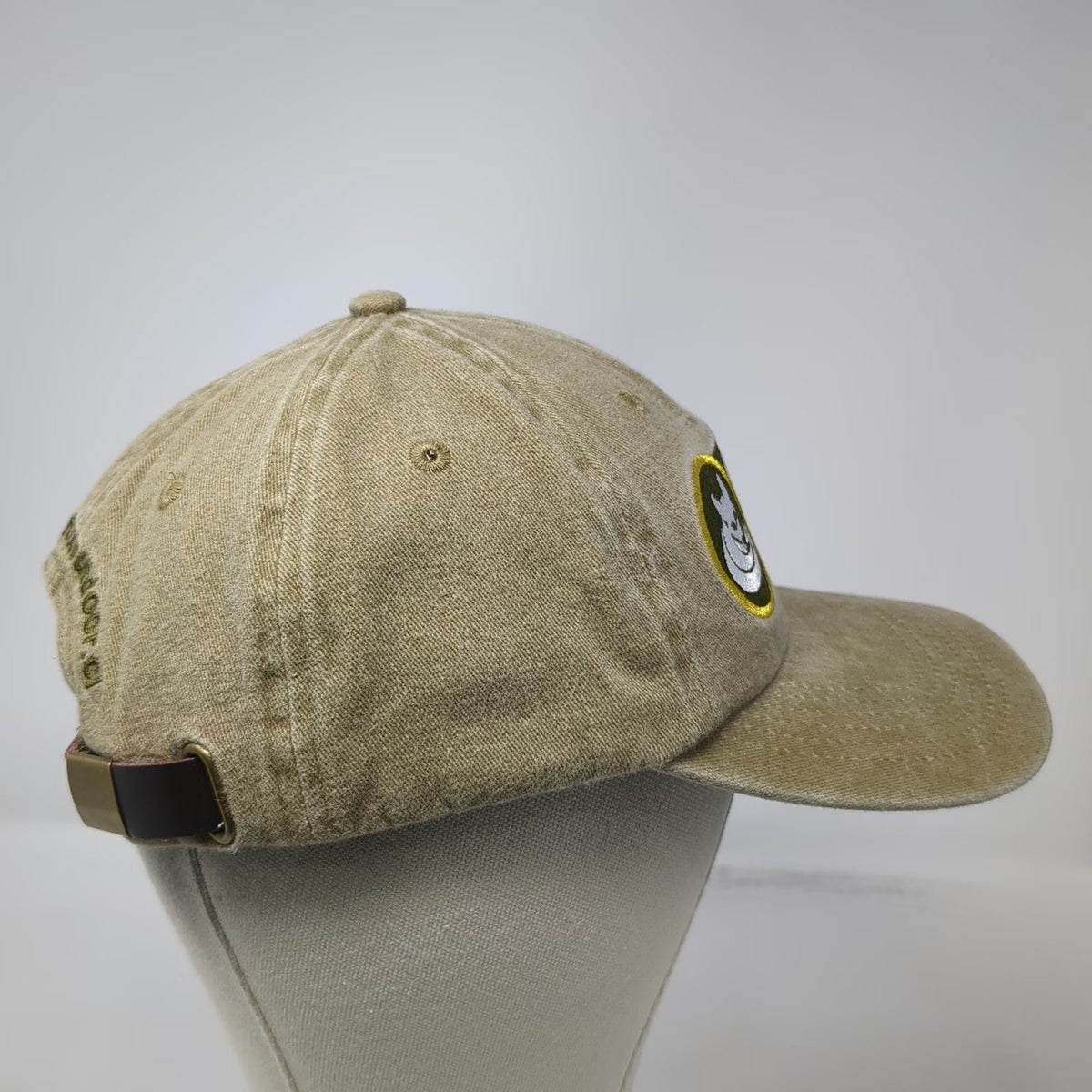Greyfox Outdoor GFO Logo Baseball Cap Brown One Size Slideback Adjustable Hat