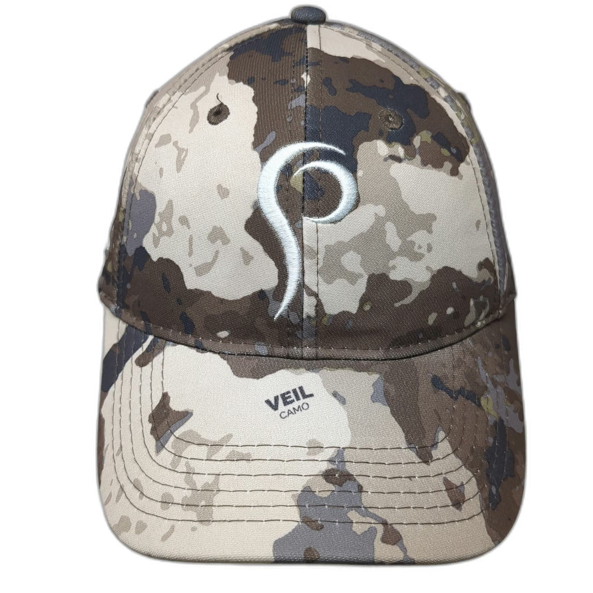 Próis Baseball Cap Beige Camo One Size Strapback Hunting Veil Camo Logo Hat