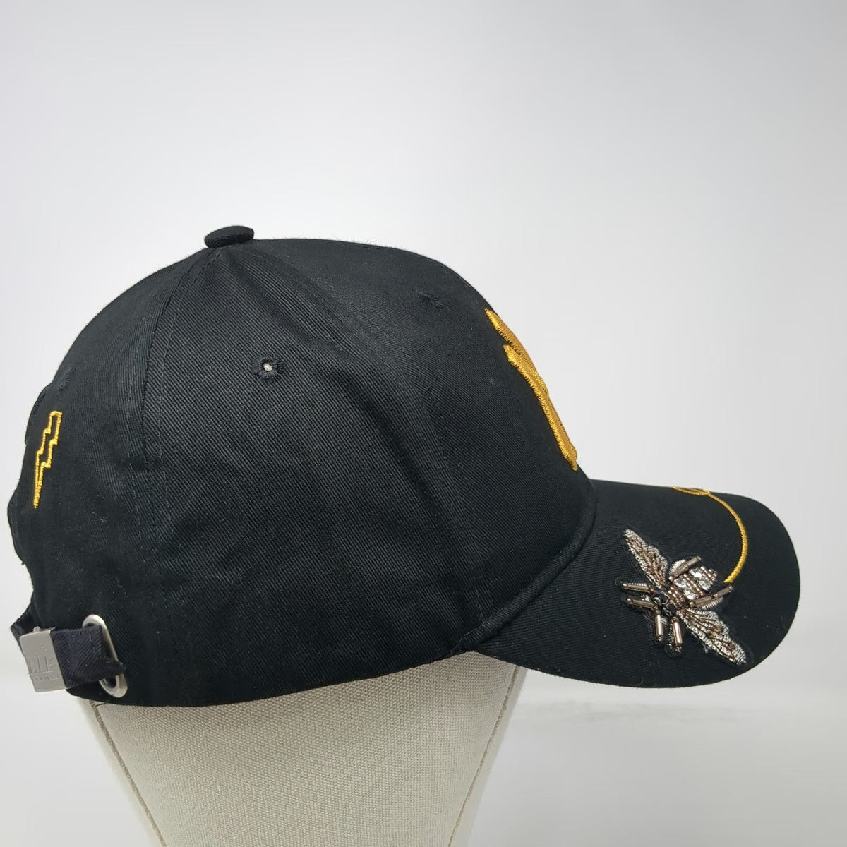 New York Yankees MLB Black One Size Baseball Cap Floral Butterfly Beetle Hat