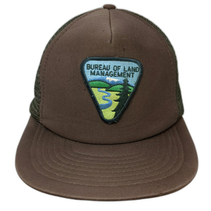 Sportcap Bureau of Land Management Trucker Hat Brown One Size Mesh Snapback