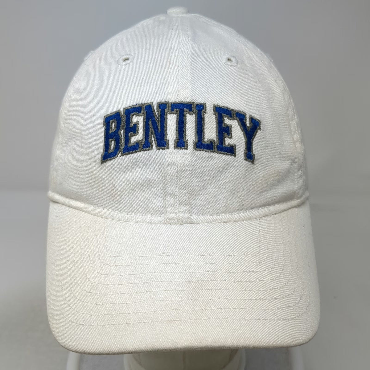 Legacy Baseball Cap White One Size Bentley University Est 1917 Slideback Hat