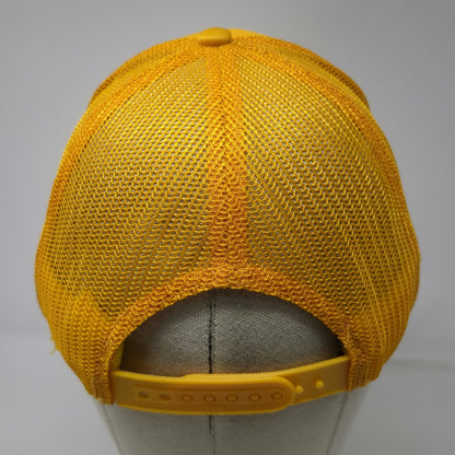 Otto Colorado Trucker Hat Yellow One Size Snapback Glitter Graphic Foam Mesh