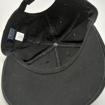 5.11 Tactical Baseball Cap Black One Size Strapback Cotton Embroidered Logo Hat