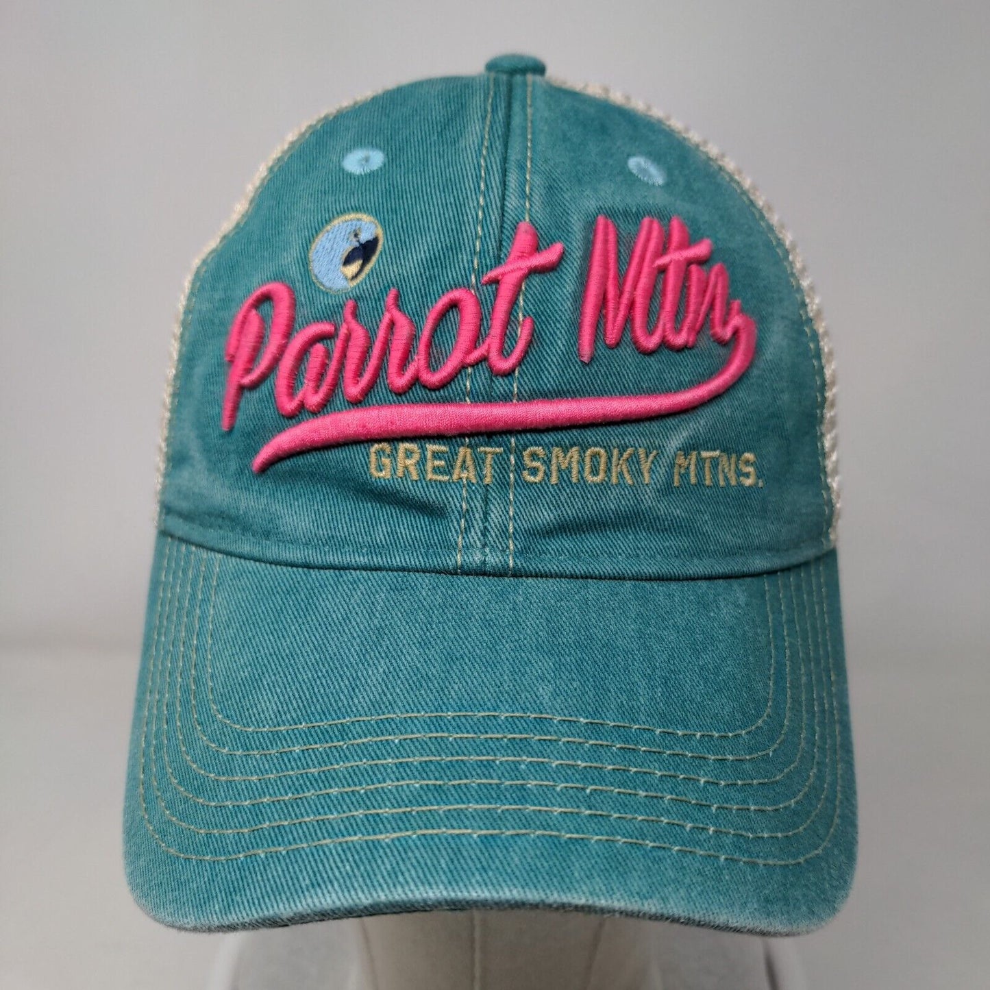 Parrot Mtn. Great Smoky Mtns. Snapback Trucker Hat Multi One Size Mesh Back