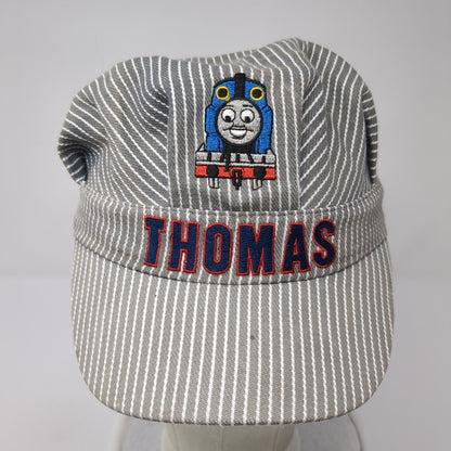 Thomas The Train Youth Conductor Hat Gray OS Adjustable Embroidered Pinstripe