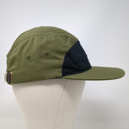 Bogus Basin Boise Idaho 5 Panel Green One Size Hat Leather Strapback Ski Resort