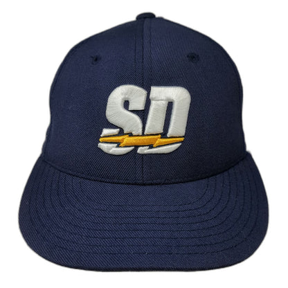 Reebok San Diego Chargers NFL Blue 6 7/8 Wool Fitted Sideline Embroidered Hat