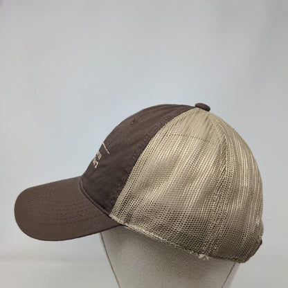 Southern Tire Mart Strapback Trucker Hat Brown One Size Embroidered Mesh Back