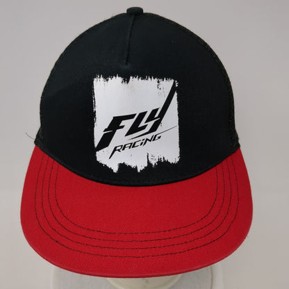 Fly Racing Snapback Mesh Back Trucker Hat Black One Size Colorblock