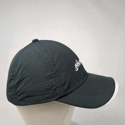 Micron Strapback Hat Black One Size Adjustable Laser Cut Nike Dri-Fit
