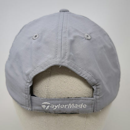 TaylorMade Baseball Cap Gray One Size Polyester Strapback Embroidered Logo Hat