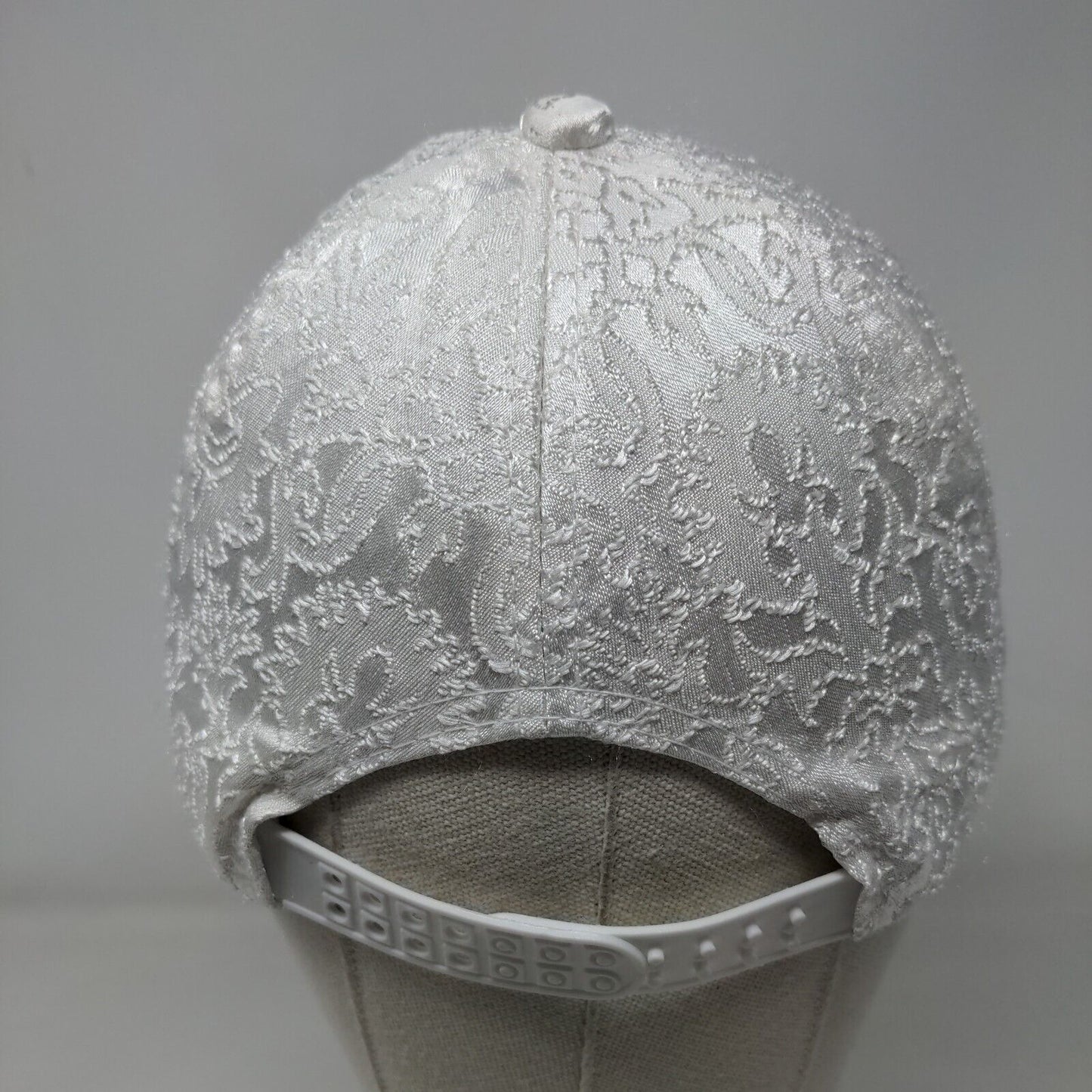 LOVE Snapback Hat White One Size Adjustable Embellished Beaded Bling