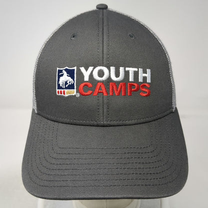 The Game Trucker Hat Gray One Size Mesh Snapback Rodeo Starts Here Youth Camps